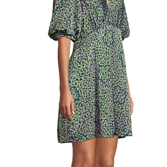 NWT Kate Spade Runway Collection Flair Flora Devore Mini Dress size 4 - Picture 3 of 10
